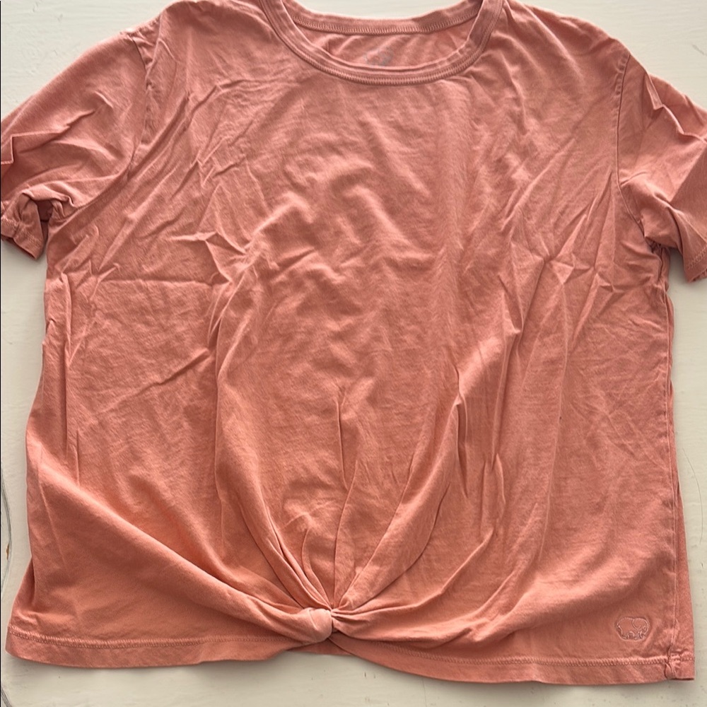Casual Peach Knot Tee